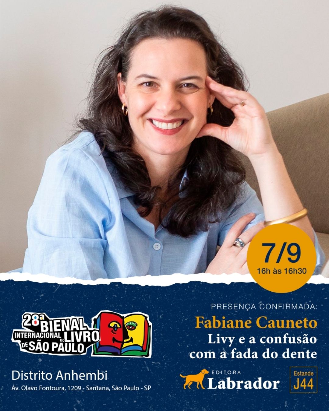 bienal, fabi cauneto, livy e a fada do dente, livro infantil, bienal de SP 2026, literatura infantil